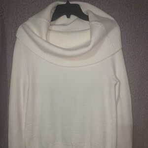 Vintage Helen Harper Ivory Cowl Neck Sweater Size large Turtleneck